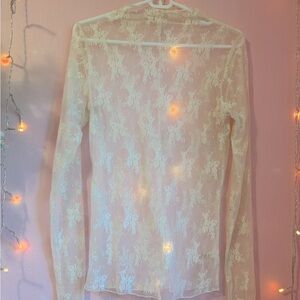 Large Cream Free People Lady Lux Layering Top
